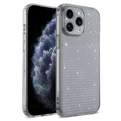 Sparkling Diamond Glitter Airbag Phone Case, For iPhone 12 Pro Max, For iPhone 12 Pro, For iPhone 11 Pro Max, For iPhone 11, For iPhone 11 Pro