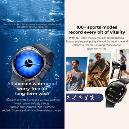 M301 Smart Watch, 1.32 inch AMOLED Screen, Heart Rate, Blood Oxygen, Blood Pressure, Women Health, Voice Assistant