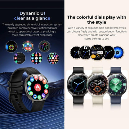 M301 Smart Watch, 1.32 inch AMOLED Screen, Heart Rate, Blood Oxygen, Blood Pressure, Women Health, Voice Assistant