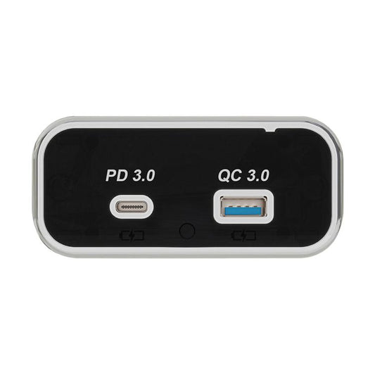Dual Ports Car Modification Fast Charging QC3.0+PD3.0 Car Charger, Dual Ports(Black with Silver Border), Dual Ports(Black with Black Border)
