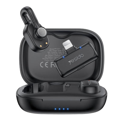 Yesido KR24 AI Noise Reduction Lavalier Microphone with 8 Pin Receiver, KR24