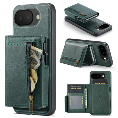 Fierre Shann Oil Wax Vegan Leather Magnetic Card Holder Back Phone Case, For Google Pixel 10a, For Google Pixel 10 Pro XL / 9 Pro XL, For Google Pixel 10 / 10 Pro / 9 / 9 Pro, For Google Pixel 9a, For Google Pixel 8a, For Google Pixel 8 Pro            ...