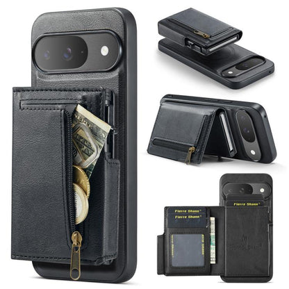Fierre Shann Oil Wax Vegan Leather Magnetic Card Holder Back Phone Case, For Google Pixel 10a, For Google Pixel 10 Pro XL / 9 Pro XL, For Google Pixel 10 / 10 Pro / 9 / 9 Pro, For Google Pixel 9a, For Google Pixel 8a, For Google Pixel 8 Pro            ...