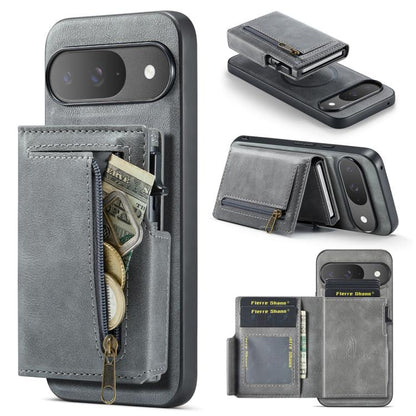 Fierre Shann Oil Wax Vegan Leather Magnetic Card Holder Back Phone Case, For Google Pixel 10a, For Google Pixel 10 Pro XL / 9 Pro XL, For Google Pixel 10 / 10 Pro / 9 / 9 Pro, For Google Pixel 9a, For Google Pixel 8a, For Google Pixel 8 Pro            ...