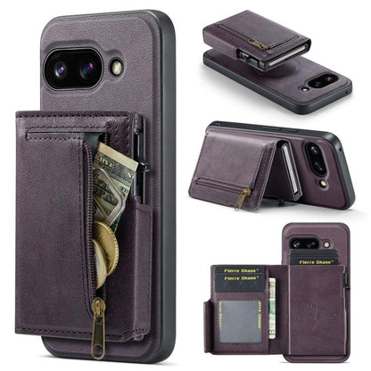 Fierre Shann Oil Wax Vegan Leather Magnetic Card Holder Back Phone Case, For Google Pixel 10a, For Google Pixel 10 Pro XL / 9 Pro XL, For Google Pixel 10 / 10 Pro / 9 / 9 Pro, For Google Pixel 9a, For Google Pixel 8a, For Google Pixel 8 Pro            ...