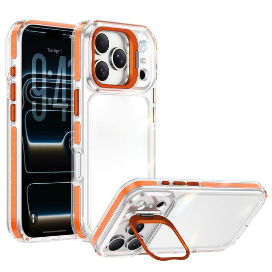 Lens Frame Holder Acrylic TPU Phone Case, For iPhone 18 Pro, For iPhone 18 Pro Max, For iPhone 17 Pro Max, For iPhone 17 Pro, For iPhone 17, For iPhone Air, For iPhone 16 Pro Max, For iPhone 16 Pro, For iPhone 16 Plus, For iPhone 16, For iPhone 15 Pro ...