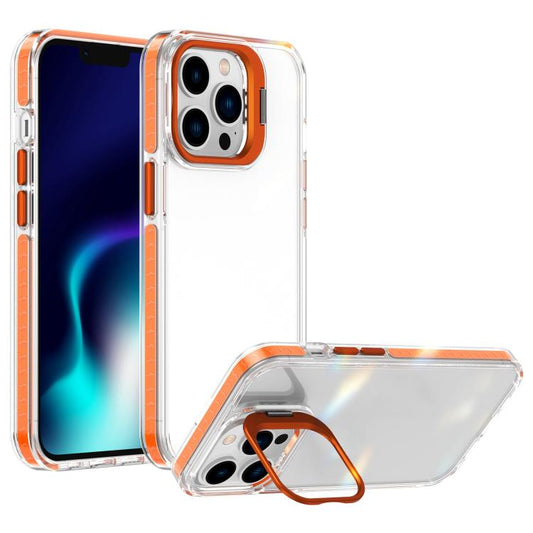 Lens Frame Holder Acrylic TPU Phone Case, For iPhone 13 Pro, For iPhone 13