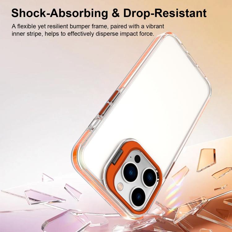 Lens Frame Holder Acrylic TPU Phone Case, For iPhone 13 Pro, For iPhone 13