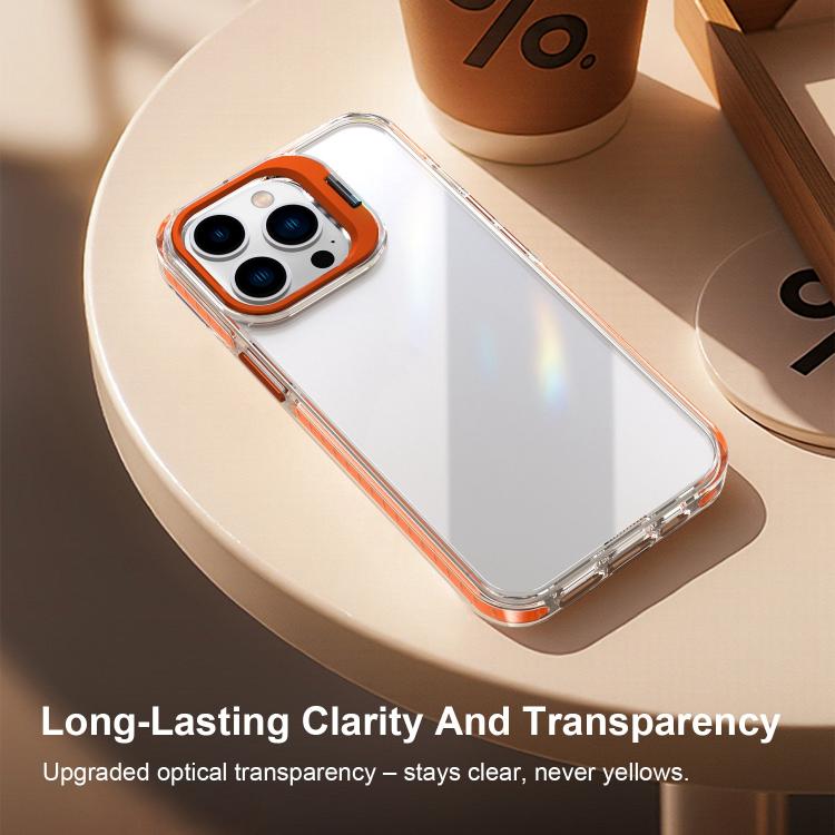 Lens Frame Holder Acrylic TPU Phone Case, For iPhone 13 Pro, For iPhone 13