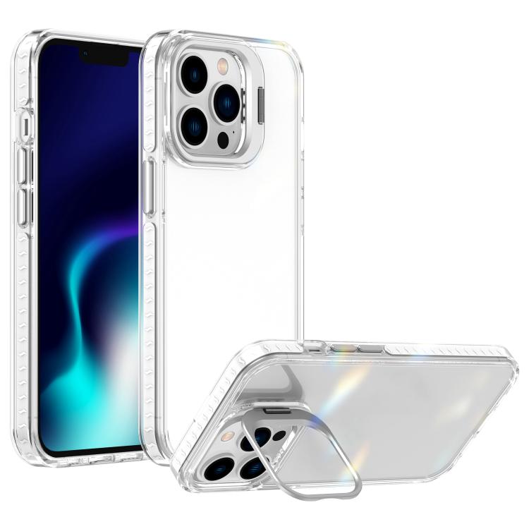 Lens Frame Holder Acrylic TPU Phone Case, For iPhone 13 Pro, For iPhone 13