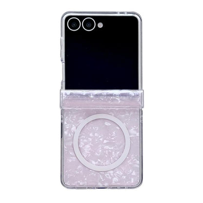 Pearlescent Shell Texture Magnetic Three Parts Phone Case, For Galaxy Z Flip8 5G