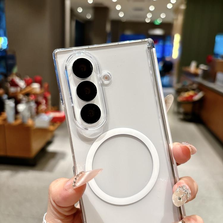 Ice Mist Series Dual Axis Magnetic Phone Case with Nameplate, For Galaxy Z Fold8 Ultra 5G