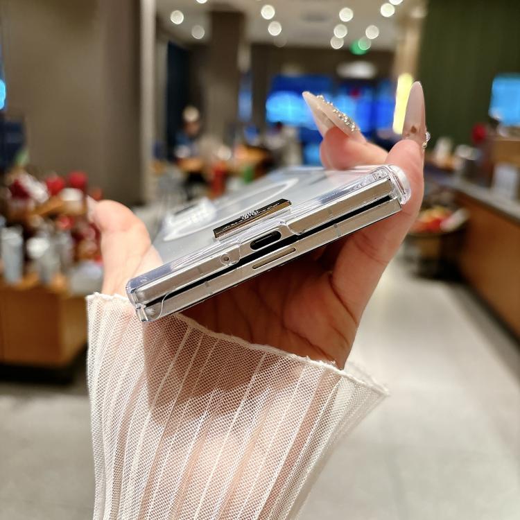 Ice Mist Series Dual Axis Magnetic Phone Case with Nameplate, For Galaxy Z Fold8 Ultra 5G