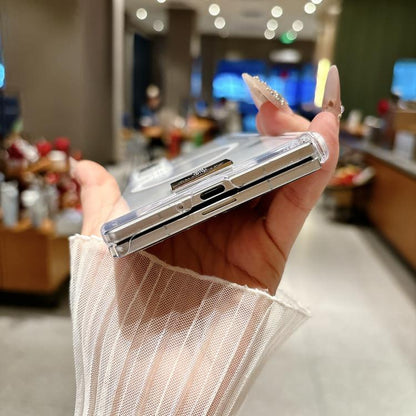 Ice Mist Series Dual Axis Magnetic Phone Case with Nameplate, For Galaxy Z Fold8 Ultra 5G