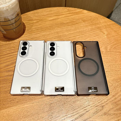 Ice Mist Series Dual Axis Magnetic Phone Case with Nameplate, For Galaxy Z Fold8 Ultra 5G