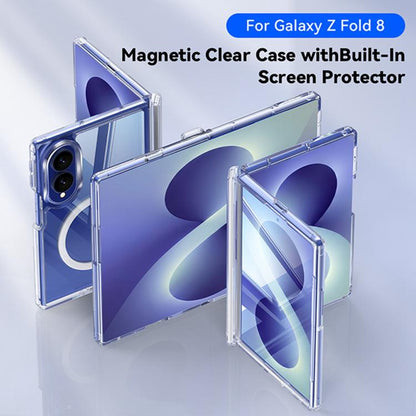 Transparent Magnetic Hinge Protective Phone Case, For Galaxy Z Fold8 5G, For Galaxy Z Fold8 Ultra 5G