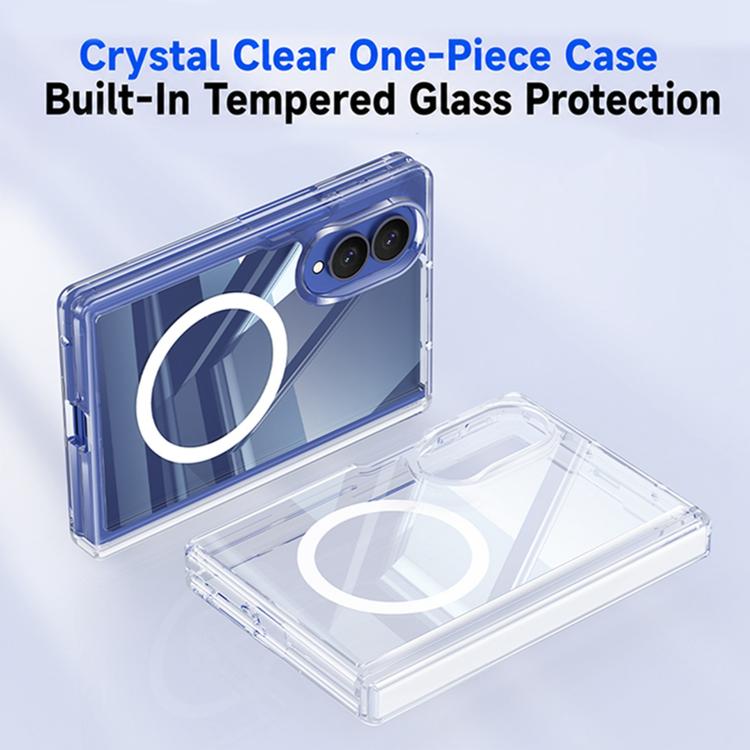 Transparent Magnetic Hinge Protective Phone Case, For Galaxy Z Fold8 5G, For Galaxy Z Fold8 Ultra 5G