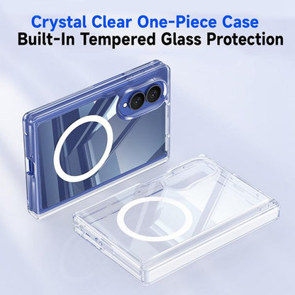 Transparent Magnetic Hinge Protective Phone Case, For Galaxy Z Fold8 5G, For Galaxy Z Fold8 Ultra 5G