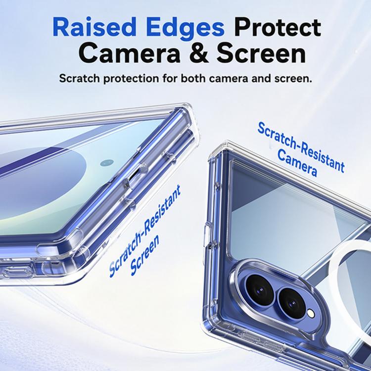 Transparent Magnetic Hinge Protective Phone Case, For Galaxy Z Fold8 5G, For Galaxy Z Fold8 Ultra 5G