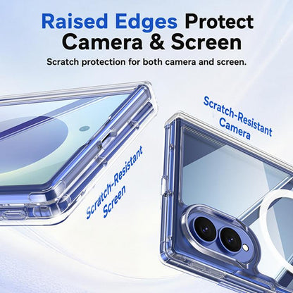 Transparent Magnetic Hinge Protective Phone Case, For Galaxy Z Fold8 5G, For Galaxy Z Fold8 Ultra 5G