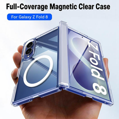 Transparent Magnetic Hinge Protective Phone Case, For Galaxy Z Fold8 5G, For Galaxy Z Fold8 Ultra 5G
