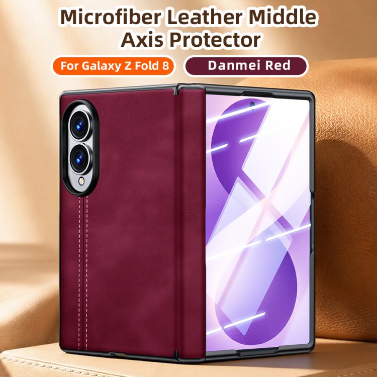 Sheepskin Texture Hinge Protective Phone Case, For Galaxy Z Fold8 5G