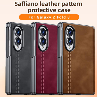 Sheepskin Texture Hinge Protective Phone Case, For Galaxy Z Fold8 5G