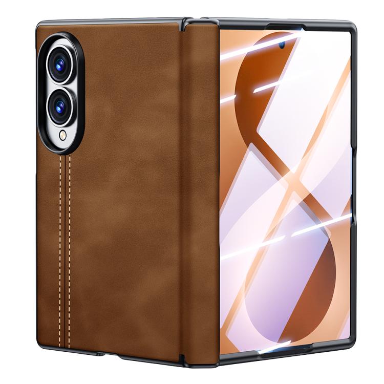 Sheepskin Texture Hinge Protective Phone Case, For Galaxy Z Fold8 5G