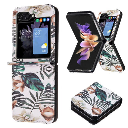Colored Drawing Leather Phone Case, For Galaxy Z Flip8 5G