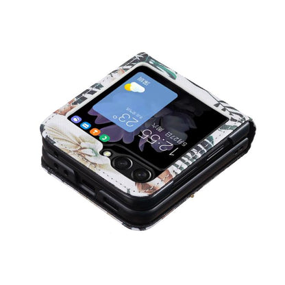 Colored Drawing Leather Phone Case, For Galaxy Z Flip8 5G