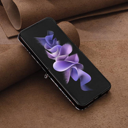 Colored Drawing Leather Phone Case, For Galaxy Z Flip8 5G