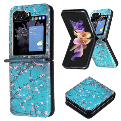 Colored Drawing Leather Phone Case, For Galaxy Z Flip8 5G