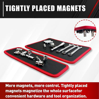 Vegan Leather Magnetic Tools Storage Pad, Small, Medium, Large, 3 Pcs