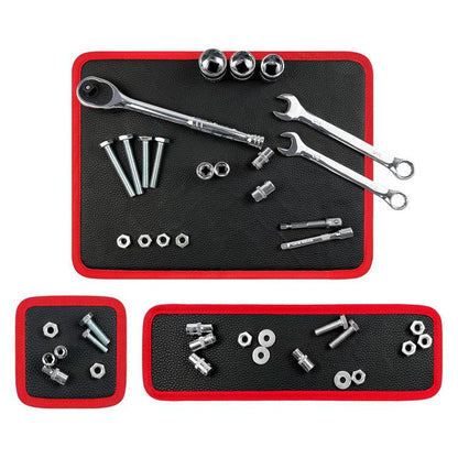 Vegan Leather Magnetic Tools Storage Pad, Small, Medium, Large, 3 Pcs