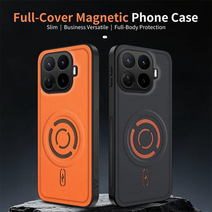WANLONFENG Tech Fabric Texture Magnetic PC Hybrid TPU Phone Case, For Xiaomi 17T Pro 5G, For Xiaomi 17T 5G