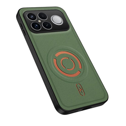 WANLONFENG Tech Fabric Texture Magnetic PC Hybrid TPU Phone Case, For Xiaomi 17T Pro 5G, For Xiaomi 17T 5G, For Xiaomi Poco X8 Pro Max/Redmi Turbo5 Max, For Xiaomi Poco X8 Pro / Redmi Turbo 5, For Xiaomi 17 Ultra 5G                                     ...