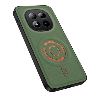 WANLONFENG Tech Fabric Texture Magnetic PC Hybrid TPU Phone Case, For Redmi A7 Pro 4G 171mm, For Redmi Note 15 Pro+ 5G Global 163.3mm, For Redmi Note 15 Pro 5G Global 163.6mm, For Redmi Note 15 5G Global 164mm