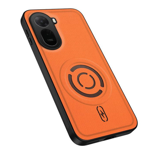 WANLONFENG Tech Fabric Texture Magnetic PC Hybrid TPU Phone Case, For Redmi A7 Pro 4G 171mm, For Redmi Note 15 Pro+ 5G Global 163.3mm, For Redmi Note 15 Pro 5G Global 163.6mm, For Redmi Note 15 5G Global 164mm, For Redmi 15C 5G / 4G Global 171mm