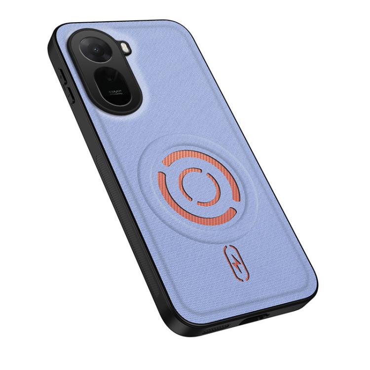 WANLONFENG Tech Fabric Texture Magnetic PC Hybrid TPU Phone Case, For Redmi A7 Pro 4G 171mm, For Redmi Note 15 Pro+ 5G Global 163.3mm, For Redmi Note 15 Pro 5G Global 163.6mm, For Redmi Note 15 5G Global 164mm