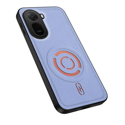 WANLONFENG Tech Fabric Texture Magnetic PC Hybrid TPU Phone Case, For Redmi A7 Pro 4G 171mm, For Redmi Note 15 Pro+ 5G Global 163.3mm, For Redmi Note 15 Pro 5G Global 163.6mm, For Redmi Note 15 5G Global 164mm