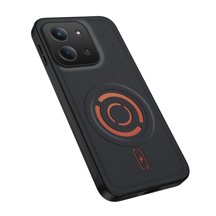 WANLONFENG Tech Fabric Texture Magnetic PC Hybrid TPU Phone Case, For Redmi A7 Pro 4G 171mm, For Redmi Note 15 Pro+ 5G Global 163.3mm, For Redmi Note 15 Pro 5G Global 163.6mm, For Redmi Note 15 5G Global 164mm, For Redmi 15C 5G / 4G Global 171mm       ...