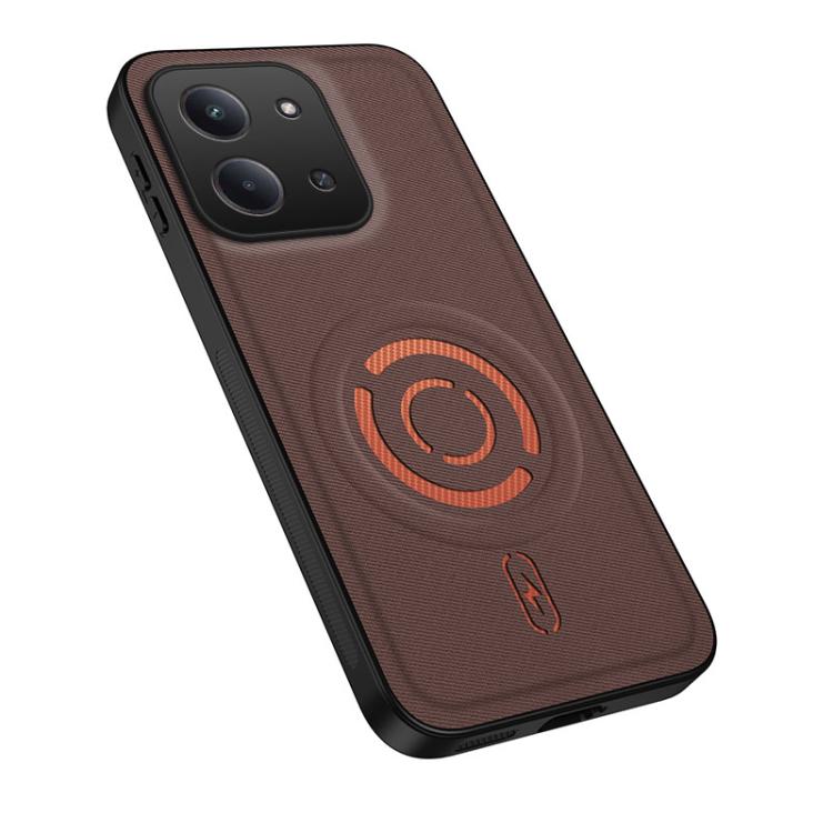 WANLONFENG Tech Fabric Texture Magnetic PC Hybrid TPU Phone Case, For Redmi A7 Pro 4G 171mm, For Redmi Note 15 Pro+ 5G Global 163.3mm, For Redmi Note 15 Pro 5G Global 163.6mm, For Redmi Note 15 5G Global 164mm, For Redmi 15C 5G / 4G Global 171mm       ...