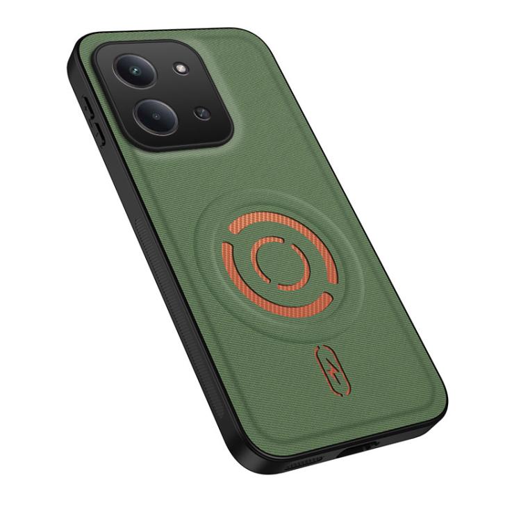 WANLONFENG Tech Fabric Texture Magnetic PC Hybrid TPU Phone Case, For Redmi A7 Pro 4G 171mm, For Redmi Note 15 Pro+ 5G Global 163.3mm, For Redmi Note 15 Pro 5G Global 163.6mm, For Redmi Note 15 5G Global 164mm, For Redmi 15C 5G / 4G Global 171mm       ...