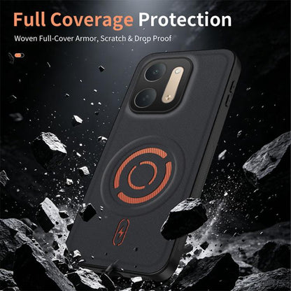 WANLONFENG Tech Fabric Texture Magnetic PC Hybrid TPU Phone Case, For Redmi 17C 5G, For Redmi Note 17 Pro Max / 17 Pro+ 5G, For Redmi A7 Pro 4G 171mm, For Redmi Note 15 Pro+ 5G Global 163.3mm, For Redmi Note 15 Pro 5G Global 163.6mm                    ...