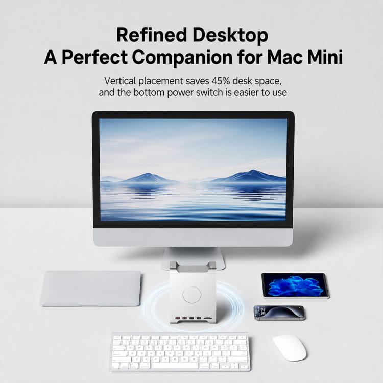 Blueendless MAC905 Bracket Expansion Dock Hard Drive Enclosure, For Mac Mini M4
