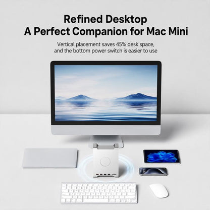 Blueendless MAC905 Bracket Expansion Dock Hard Drive Enclosure, For Mac Mini M4