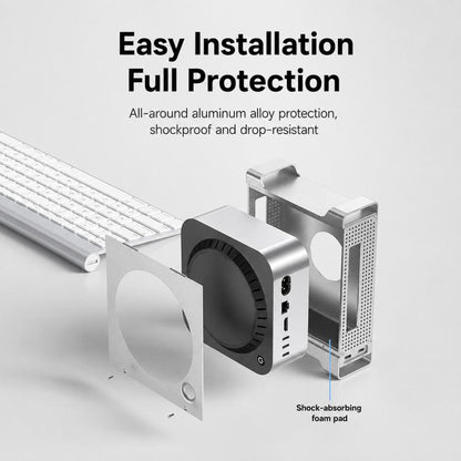 Blueendless MAC905 Bracket Expansion Dock Hard Drive Enclosure, For Mac Mini M4