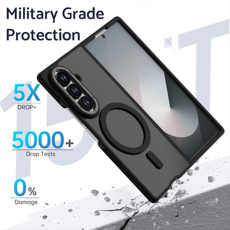Dual Color Skin Feel Magnetic Phone Case, For Galaxy Z Fold8 Ultra 5G