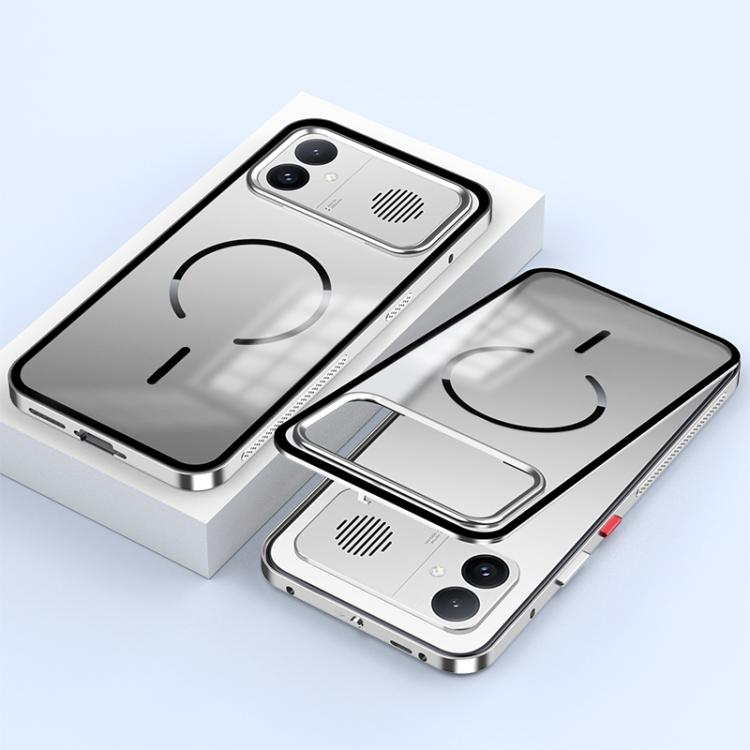 Single-sided Snap Buckle Metal Frame Frosted MagSafe Phone Case, For Redmi K90 Max / K90 Ultra