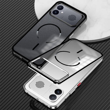 Single-sided Snap Buckle Metal Frame Frosted MagSafe Phone Case, For Redmi K90 Max / K90 Ultra